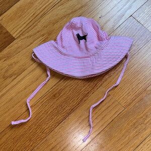 The Black Dog Pink Striped Sun Hat